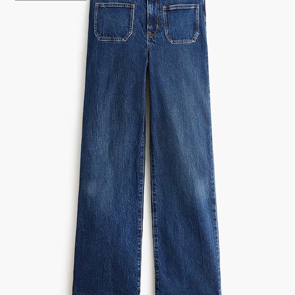 J Crew Slim wide-leg patch-pocket jean - Picture 4 of 5